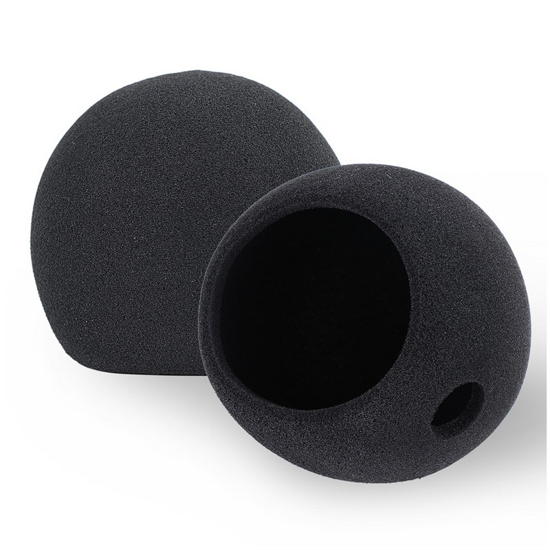 Echipament de studio de muzică pentru pisică moartă, parbriz din blană artificială în aer liber, capac microfon condensator, parbriz pentru bulgăre de zăpadă albastră