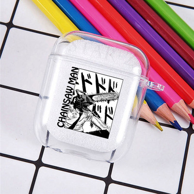 Horrible Anime Chainsaw Man mekana TPU futrola za Apple Airpods Pro 3 2 1 Power Denji Makima Aki Pochita poklopac za slušalice Airpod futrole