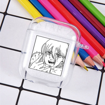 Horrible Anime Chainsaw Man mekana TPU futrola za Apple Airpods Pro 3 2 1 Power Denji Makima Aki Pochita poklopac za slušalice Airpod futrole