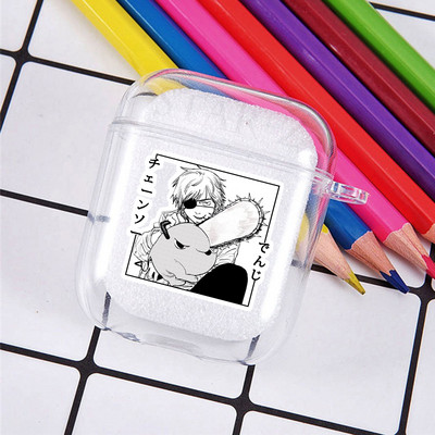 Horrible Anime Chainsaw Man mekana TPU futrola za Apple Airpods Pro 3 2 1 Power Denji Makima Aki Pochita poklopac za slušalice Airpod futrole
