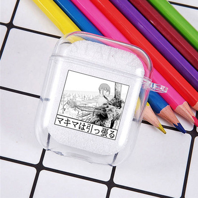 Horrible Anime Chainsaw Man mekana TPU futrola za Apple Airpods Pro 3 2 1 Power Denji Makima Aki Pochita poklopac za slušalice Airpod futrole