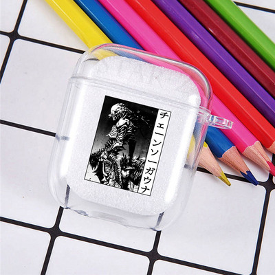 Horrible Anime Chainsaw Man mekana TPU futrola za Apple Airpods Pro 3 2 1 Power Denji Makima Aki Pochita poklopac za slušalice Airpod futrole