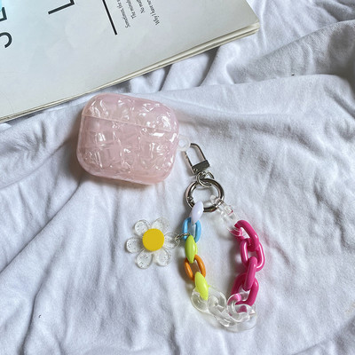 Για AirPods Pro /airpod 3/AirPods 2 Θήκη Χαριτωμένη κορεάτικη αρκούδα τουλίπα Κρεμαστό θήκη ακουστικών Air pods 3 κάλυμμα ακουστικών σιλικόνης