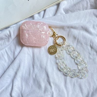 Για AirPods Pro /airpod 3/AirPods 2 Θήκη Χαριτωμένη κορεάτικη αρκούδα τουλίπα Κρεμαστό θήκη ακουστικών Air pods 3 κάλυμμα ακουστικών σιλικόνης