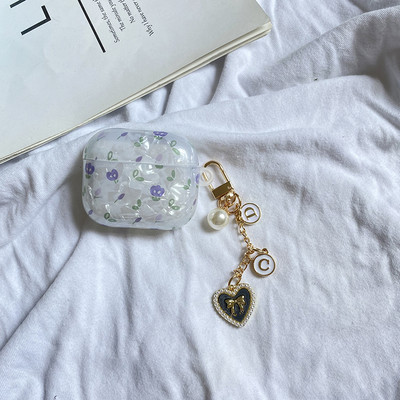 Για AirPods Pro /airpod 3/AirPods 2 Θήκη Χαριτωμένη κορεάτικη αρκούδα τουλίπα Κρεμαστό θήκη ακουστικών Air pods 3 κάλυμμα ακουστικών σιλικόνης