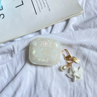 Για AirPods Pro /airpod 3/AirPods 2 Θήκη Χαριτωμένη κορεάτικη αρκούδα τουλίπα Κρεμαστό θήκη ακουστικών Air pods 3 κάλυμμα ακουστικών σιλικόνης