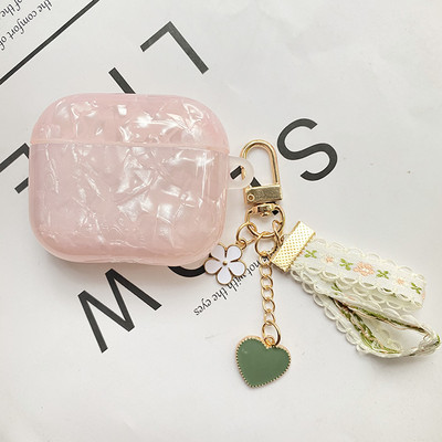 Για AirPods Pro /airpod 3/AirPods 2 Θήκη Χαριτωμένη κορεάτικη αρκούδα τουλίπα Κρεμαστό θήκη ακουστικών Air pods 3 κάλυμμα ακουστικών σιλικόνης