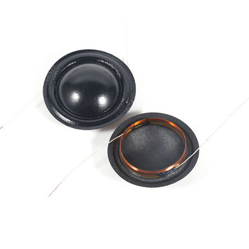 2 τεμάχια 20,4 mm Τρίκλινο πηνίο φωνής Στρογγυλό πλαίσιο Μονάδα ηχείων με θόλο 20,4 mm Core Silk Film HiFi Tweeter Home Speaker Coil