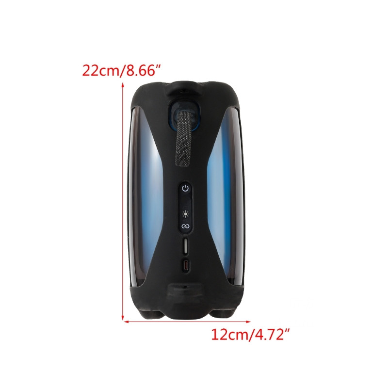 Silikonska zaštitna navlaka za putne torbe JBL Pulse 5 zvučnika s držačima za naramenicu koji se mogu prati