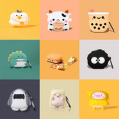 Slatka silikonska futrola Milk Tea Dog za Apple Airpod 3 (3. generacija) Kutija za slušalice s crtićima za Airpods 1 2 Pro 3 Kutija za slušalice