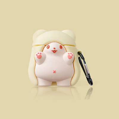 Slatka silikonska futrola Milk Tea Dog za Apple Airpod 3 (3. generacija) Kutija za slušalice s crtićima za Airpods 1 2 Pro 3 Kutija za slušalice