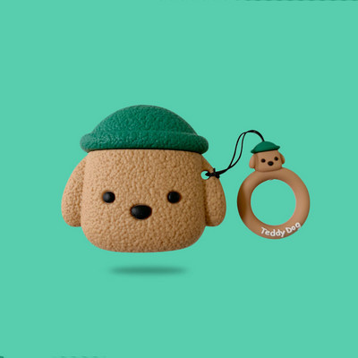 Slatka silikonska futrola Milk Tea Dog za Apple Airpod 3 (3. generacija) Kutija za slušalice s crtićima za Airpods 1 2 Pro 3 Kutija za slušalice