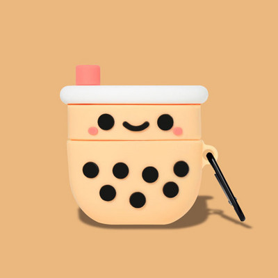 Slatka silikonska futrola Milk Tea Dog za Apple Airpod 3 (3. generacija) Kutija za slušalice s crtićima za Airpods 1 2 Pro 3 Kutija za slušalice