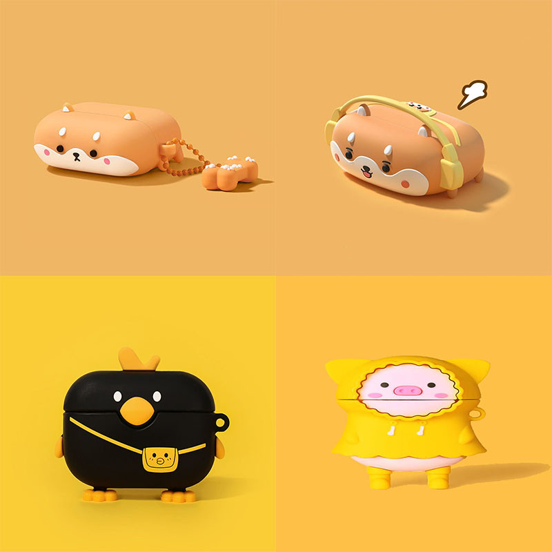 Slatka silikonska futrola Milk Tea Dog za Apple Airpod 3 (3. generacija) Kutija za slušalice s crtićima za Airpods 1 2 Pro 3 Kutija za slušalice