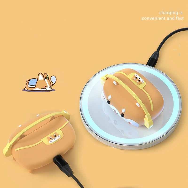 Slatka silikonska futrola Milk Tea Dog za Apple Airpod 3 (3. generacija) Kutija za slušalice s crtićima za Airpods 1 2 Pro 3 Kutija za slušalice