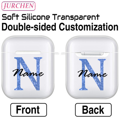 Egyedi szilikon puha tok Apple AirPodshoz 1 DIY fénykép névjegye airpodokhoz Air Pods Pro 2 3 2. fülhallgató átlátszó burkolat