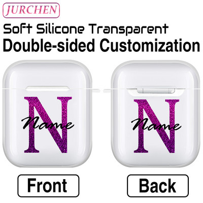 Egyedi szilikon puha tok Apple AirPodshoz 1 DIY fénykép névjegye airpodokhoz Air Pods Pro 2 3 2. fülhallgató átlátszó burkolat