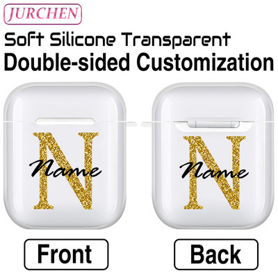 Egyedi szilikon puha tok Apple AirPodshoz 1 DIY fénykép névjegye airpodokhoz Air Pods Pro 2 3 2. fülhallgató átlátszó burkolat
