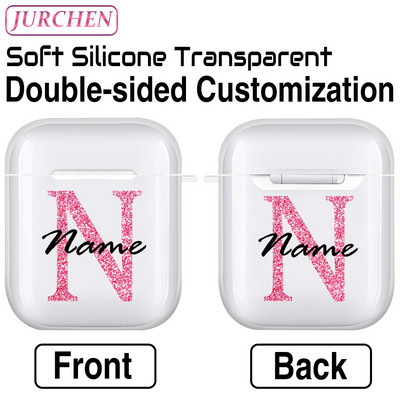 Egyedi szilikon puha tok Apple AirPodshoz 1 DIY fénykép névjegye airpodokhoz Air Pods Pro 2 3 2. fülhallgató átlátszó burkolat