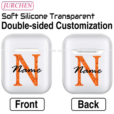 Egyedi szilikon puha tok Apple AirPodshoz 1 DIY fénykép névjegye airpodokhoz Air Pods Pro 2 3 2. fülhallgató átlátszó burkolat