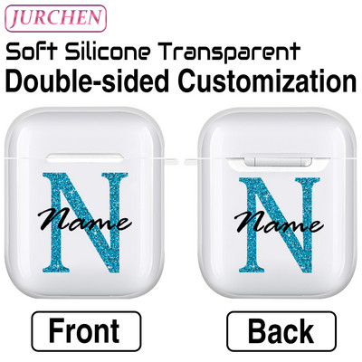 Egyedi szilikon puha tok Apple AirPodshoz 1 DIY fénykép névjegye airpodokhoz Air Pods Pro 2 3 2. fülhallgató átlátszó burkolat