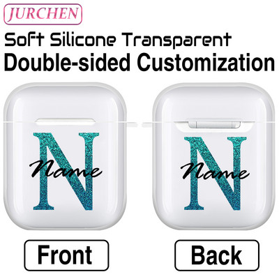 Egyedi szilikon puha tok Apple AirPodshoz 1 DIY fénykép névjegye airpodokhoz Air Pods Pro 2 3 2. fülhallgató átlátszó burkolat