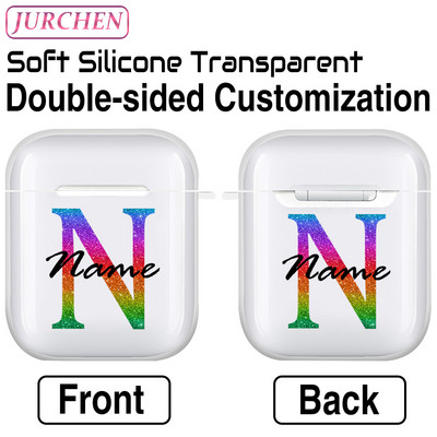 Egyedi szilikon puha tok Apple AirPodshoz 1 DIY fénykép névjegye airpodokhoz Air Pods Pro 2 3 2. fülhallgató átlátszó burkolat