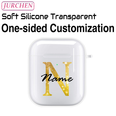 Egyedi szilikon puha tok Apple AirPodshoz 1 DIY fénykép névjegye airpodokhoz Air Pods Pro 2 3 2. fülhallgató átlátszó burkolat
