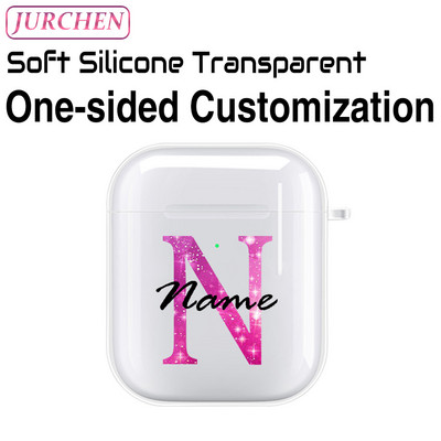 Egyedi szilikon puha tok Apple AirPodshoz 1 DIY fénykép névjegye airpodokhoz Air Pods Pro 2 3 2. fülhallgató átlátszó burkolat