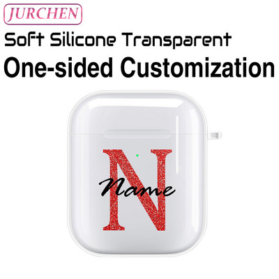 Egyedi szilikon puha tok Apple AirPodshoz 1 DIY fénykép névjegye airpodokhoz Air Pods Pro 2 3 2. fülhallgató átlátszó burkolat