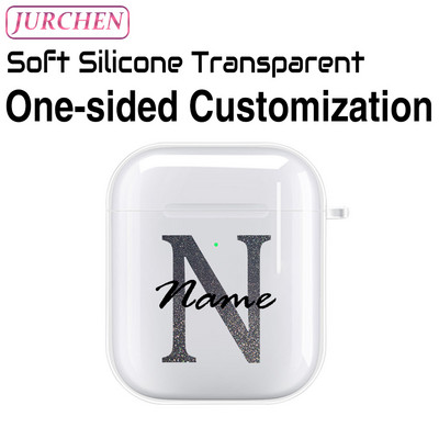 Egyedi szilikon puha tok Apple AirPodshoz 1 DIY fénykép névjegye airpodokhoz Air Pods Pro 2 3 2. fülhallgató átlátszó burkolat