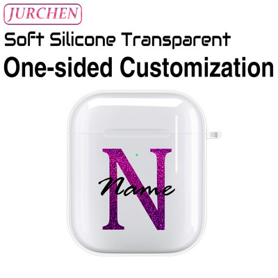 Egyedi szilikon puha tok Apple AirPodshoz 1 DIY fénykép névjegye airpodokhoz Air Pods Pro 2 3 2. fülhallgató átlátszó burkolat