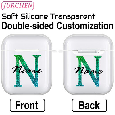 Egyedi szilikon puha tok Apple AirPodshoz 1 DIY fénykép névjegye airpodokhoz Air Pods Pro 2 3 2. fülhallgató átlátszó burkolat