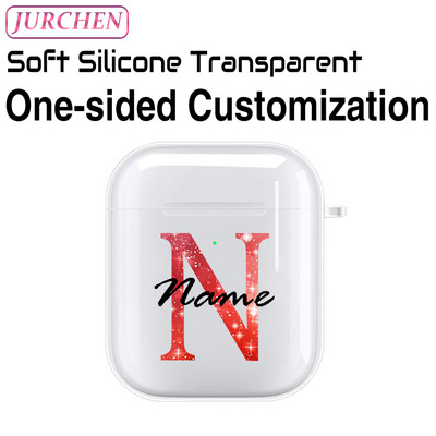 Egyedi szilikon puha tok Apple AirPodshoz 1 DIY fénykép névjegye airpodokhoz Air Pods Pro 2 3 2. fülhallgató átlátszó burkolat