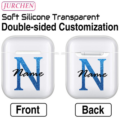 Egyedi szilikon puha tok Apple AirPodshoz 1 DIY fénykép névjegye airpodokhoz Air Pods Pro 2 3 2. fülhallgató átlátszó burkolat