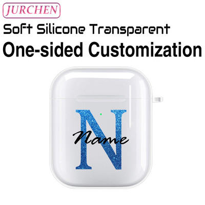 Egyedi szilikon puha tok Apple AirPodshoz 1 DIY fénykép névjegye airpodokhoz Air Pods Pro 2 3 2. fülhallgató átlátszó burkolat