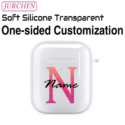 Egyedi szilikon puha tok Apple AirPodshoz 1 DIY fénykép névjegye airpodokhoz Air Pods Pro 2 3 2. fülhallgató átlátszó burkolat