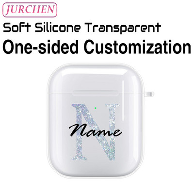 Egyedi szilikon puha tok Apple AirPodshoz 1 DIY fénykép névjegye airpodokhoz Air Pods Pro 2 3 2. fülhallgató átlátszó burkolat