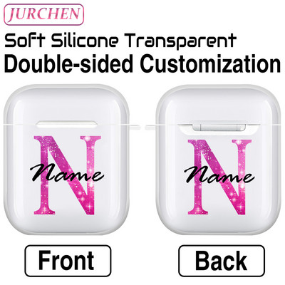 Egyedi szilikon puha tok Apple AirPodshoz 1 DIY fénykép névjegye airpodokhoz Air Pods Pro 2 3 2. fülhallgató átlátszó burkolat