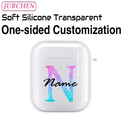 Egyedi szilikon puha tok Apple AirPodshoz 1 DIY fénykép névjegye airpodokhoz Air Pods Pro 2 3 2. fülhallgató átlátszó burkolat