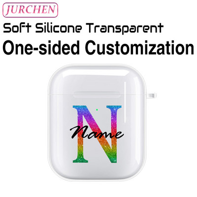 Egyedi szilikon puha tok Apple AirPodshoz 1 DIY fénykép névjegye airpodokhoz Air Pods Pro 2 3 2. fülhallgató átlátszó burkolat