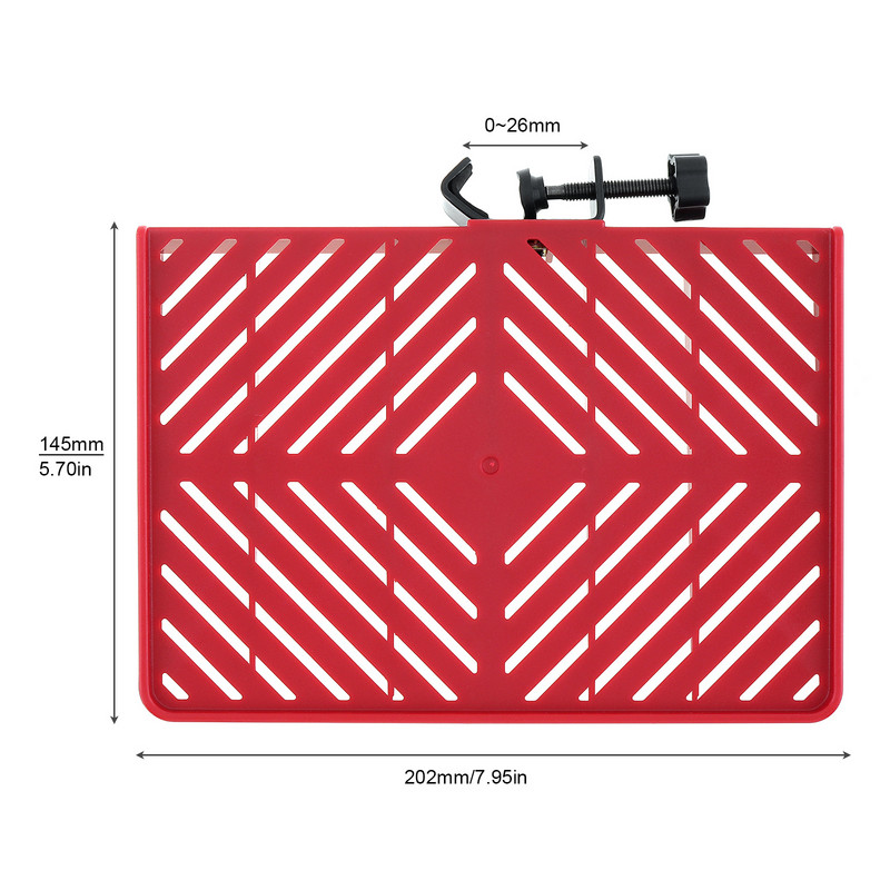 Tavă portabilă detașabilă pentru plăci de sunet ABS pentru suport de câmp pentru microfon Cleme reglabilă de stabilitate