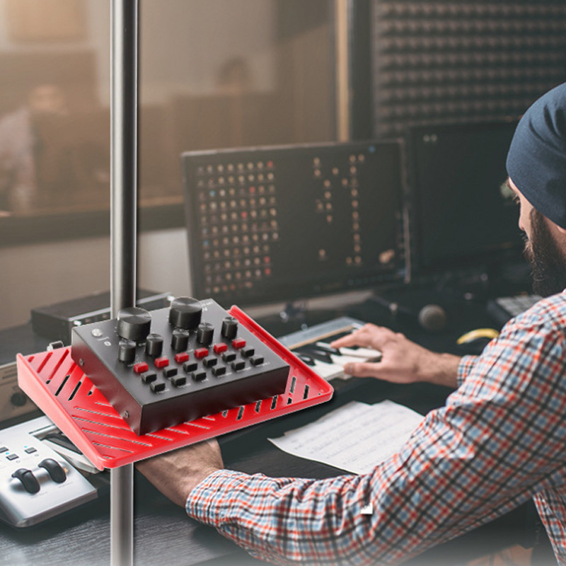 Tavă portabilă detașabilă pentru plăci de sunet ABS pentru suport de câmp pentru microfon Cleme reglabilă de stabilitate