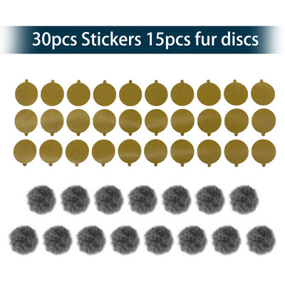 Krzneni mekani omoti za višekratnu upotrebu s naljepnicom koji štite od vjetra i kamuflažu za Lavalier mikrofone