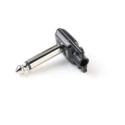 1/4 mono 6,35 mm elektroforetski crni poklopci Pravokutni utikač presvučen šipkom za gitaru (2kom)