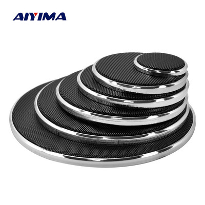 AIYIMA 2Pcs Audio Speakers Protective Mesh Grille 1/2/3/4/5/6,5 Inch Προστατευτικό κάλυμμα για αξεσουάρ ηχείων DIY