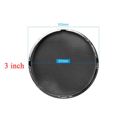 AIYIMA 2Pcs Audio zvučnici Zaštitna mrežasta mrežasta rešetka 1/2/3/4/5/6.5 inča Zaštitna navlaka za DIY pribor za zvučnike