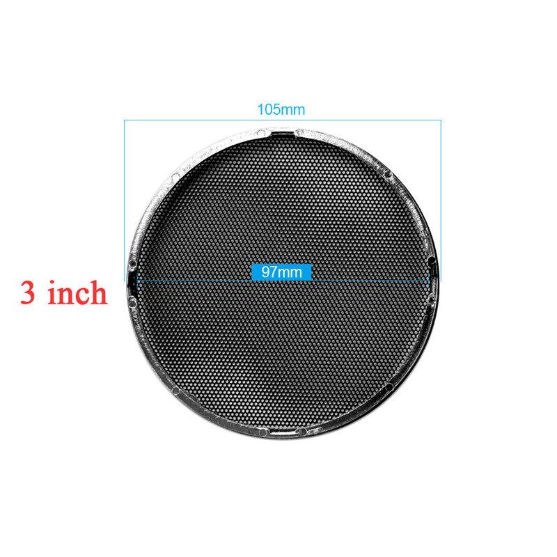 AIYIMA 2Pcs Audio zvučnici Zaštitna mrežasta mrežasta rešetka 1/2/3/4/5/6.5 inča Zaštitna navlaka za DIY pribor za zvučnike