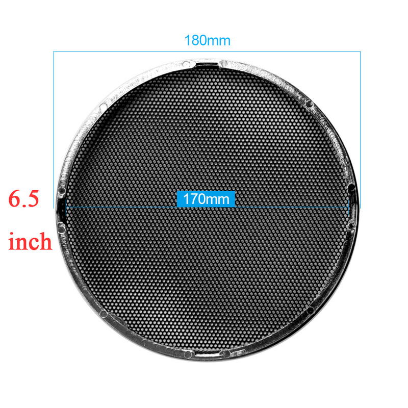 AIYIMA 2Pcs Audio zvučnici Zaštitna mrežasta mrežasta rešetka 1/2/3/4/5/6.5 inča Zaštitna navlaka za DIY pribor za zvučnike