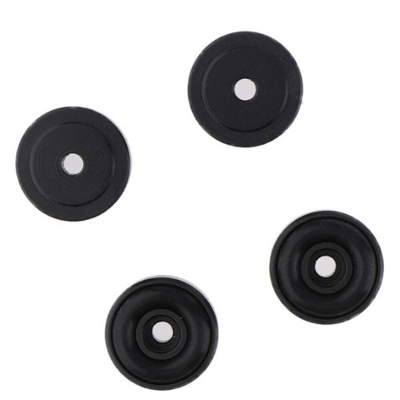 8 bucăți/set difuzor din aluminiu negru CD player plată turnantă amplificator radio picioare suport covoraș suport dulap bază izolare